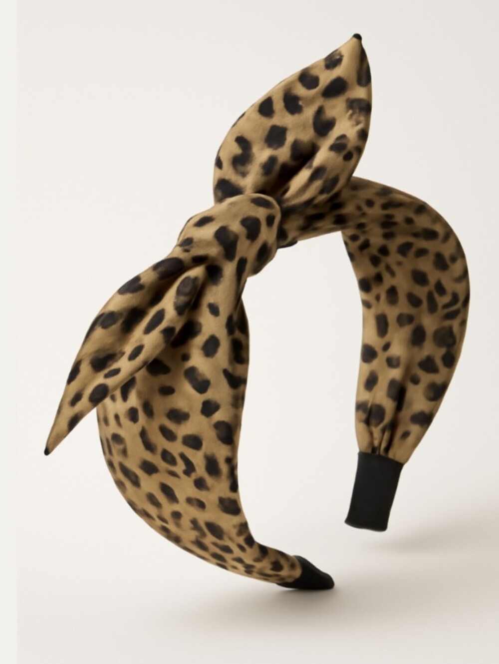 Leopard Print Knot Headband - Brown - Picture 2 of 7